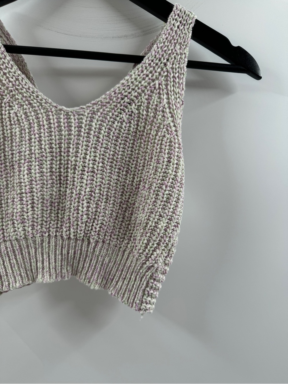Lulus Twisted Back Knit Crop Tank Top – Women's Small - Picture 3 of 8